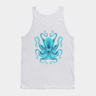 Turquoise Octopus Tank Top